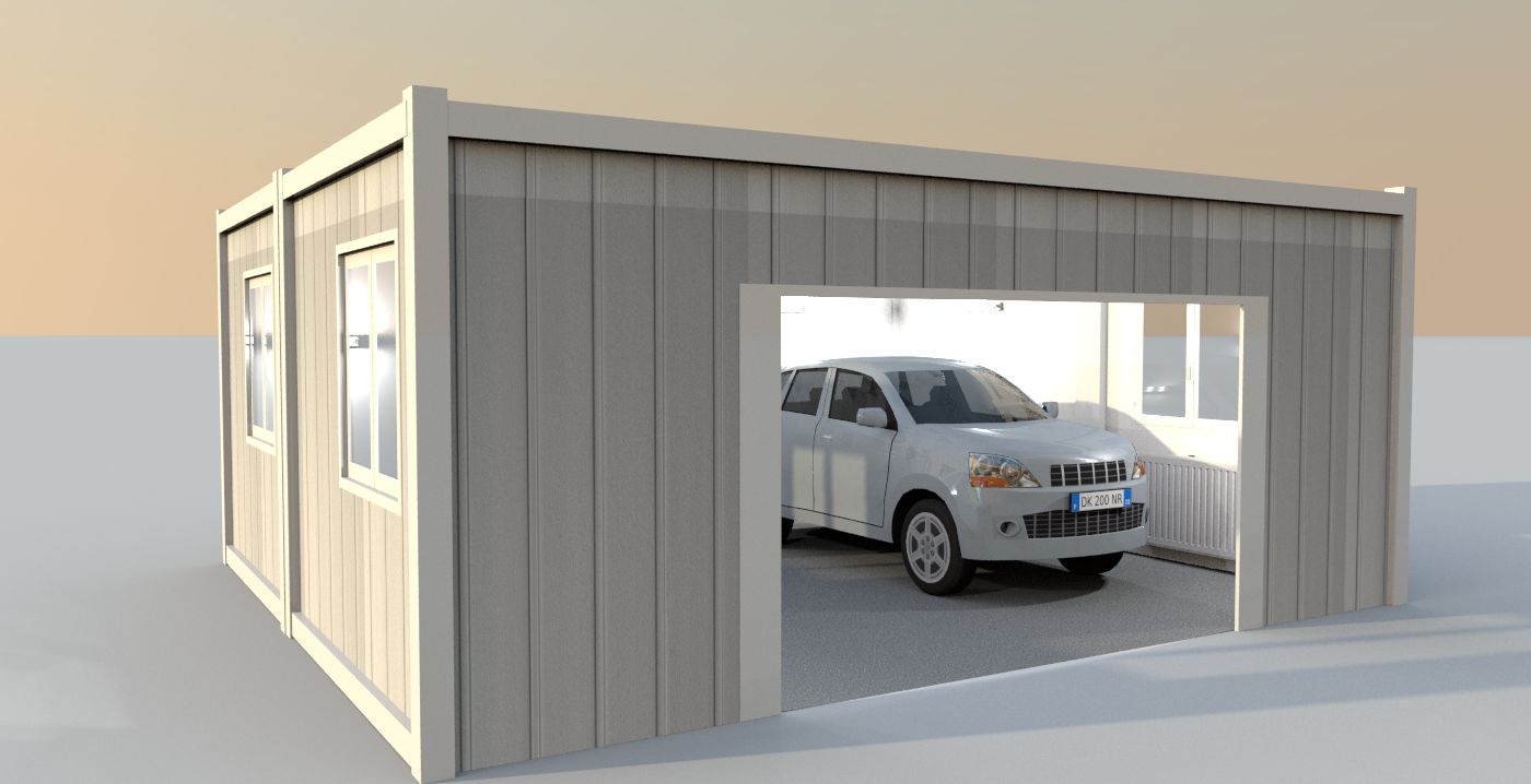 Modulare Fertiggaragen für jeden Bedarf