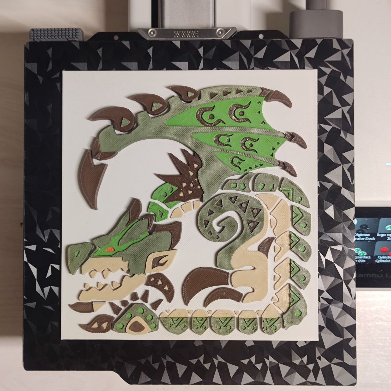 Rathian - Placa icono Monster Hunter