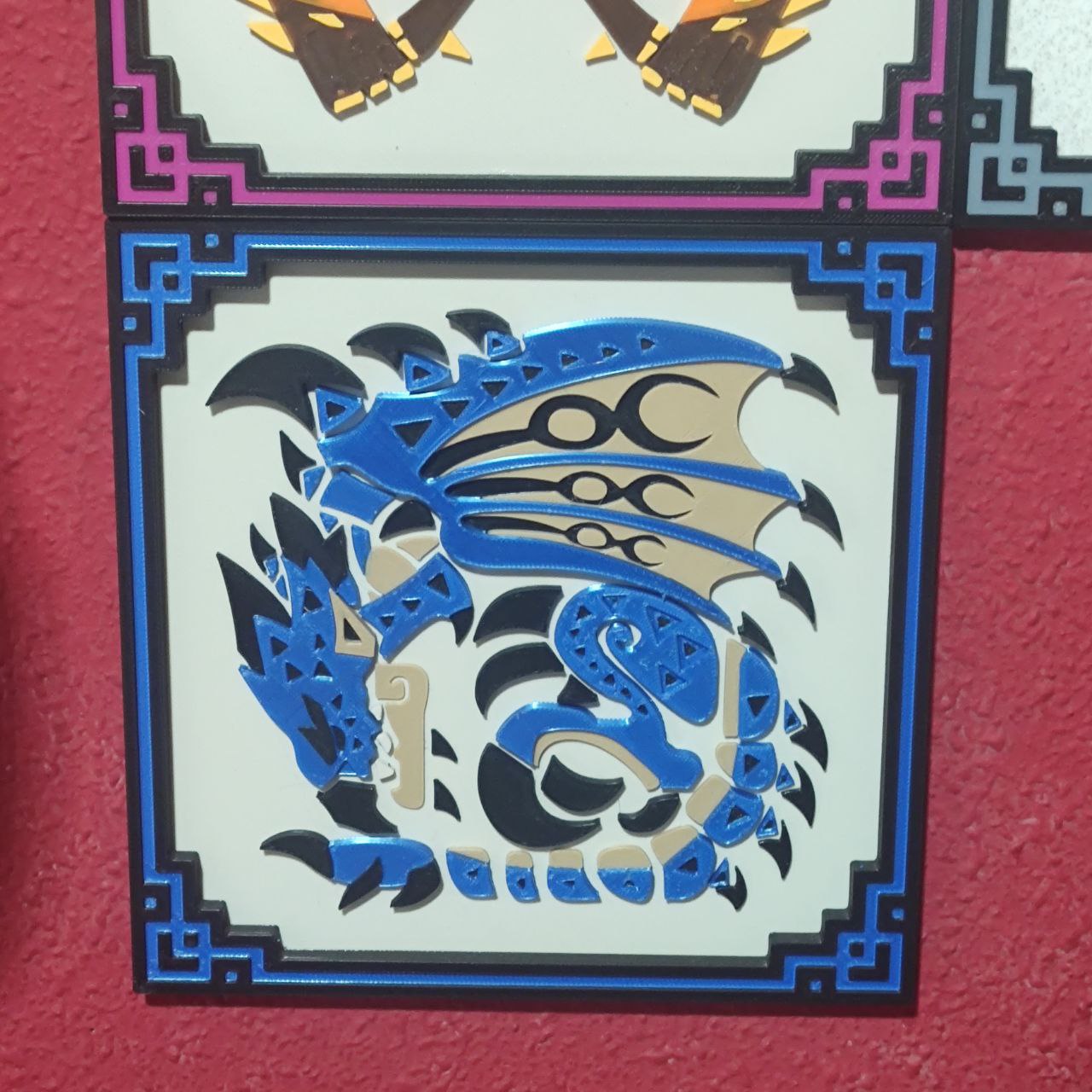 Cuadro Rathalos celeste