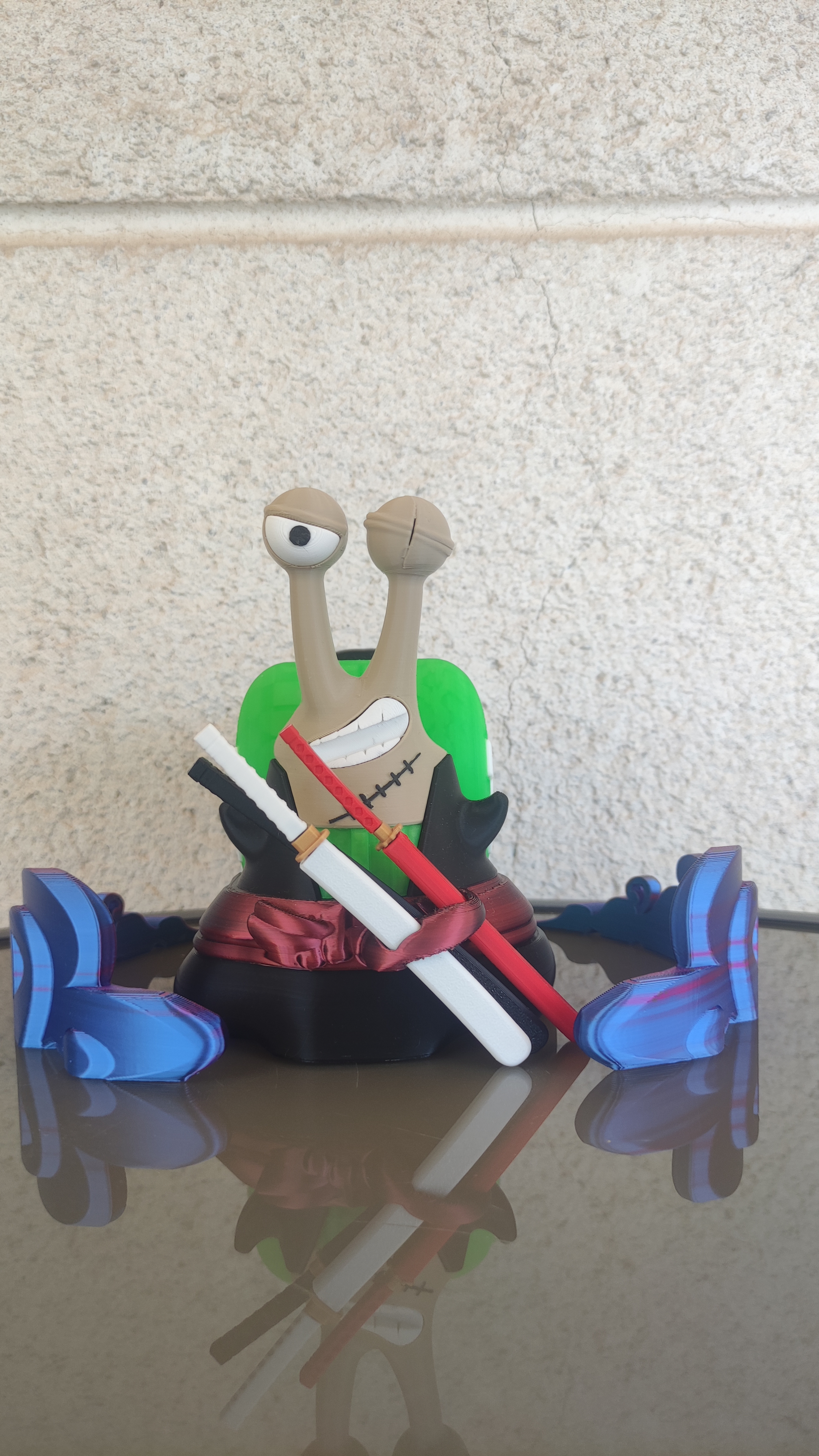 Caracolófono Zoro Roronoa Sujeta mandos