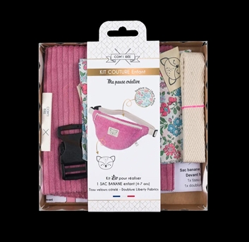 🦊 Kit Couture Sac Banane Enfant – “Com 1 idée”