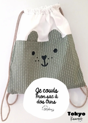 🐻 Kit Couture – Je couds mon sac à dos Ours