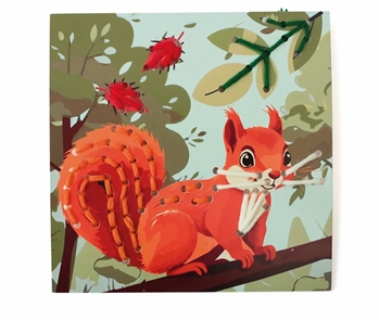 🌿 Kit Cartes à Broder – Forêt 
