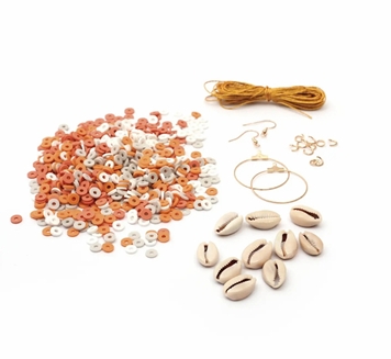 🌸 Kit Bijoux Heishi – Bracelets et Boucles d’oreilles DIY