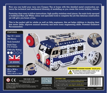 🚌 Maquette Puzzle 3D Métal – Camper Van / Camping-Car