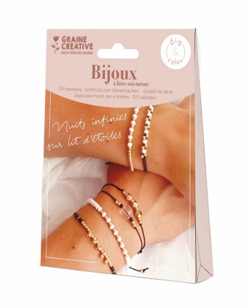 ✨ Kit Bijoux Or et Noir – Bracelets DIY
