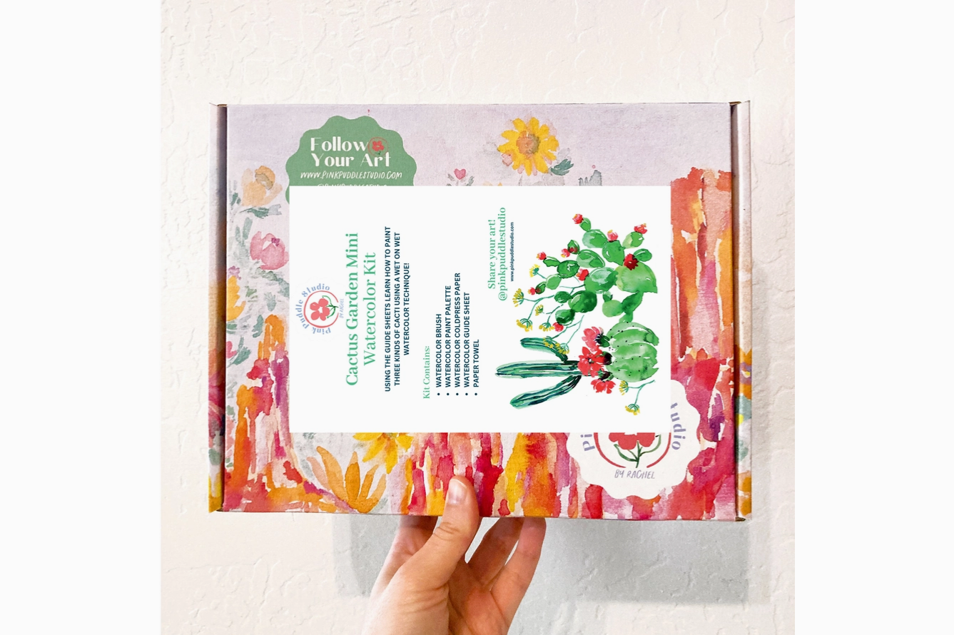 Peinture aquarelle de cactus