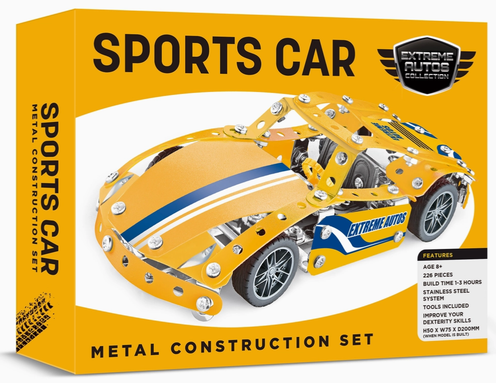 Voiture de sport en métal