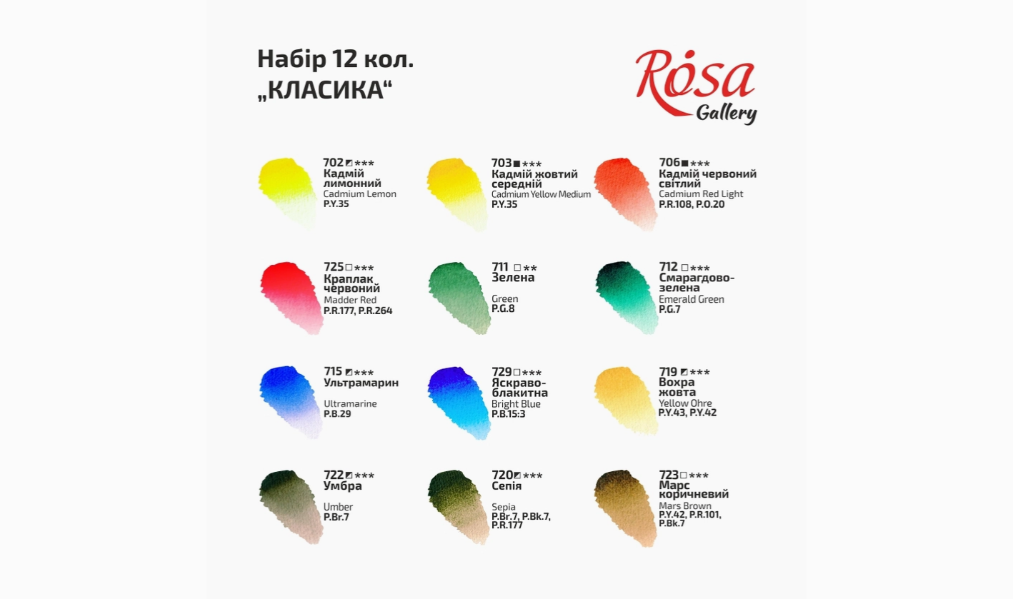 Boîte d'aquarelles professionnelles rosa