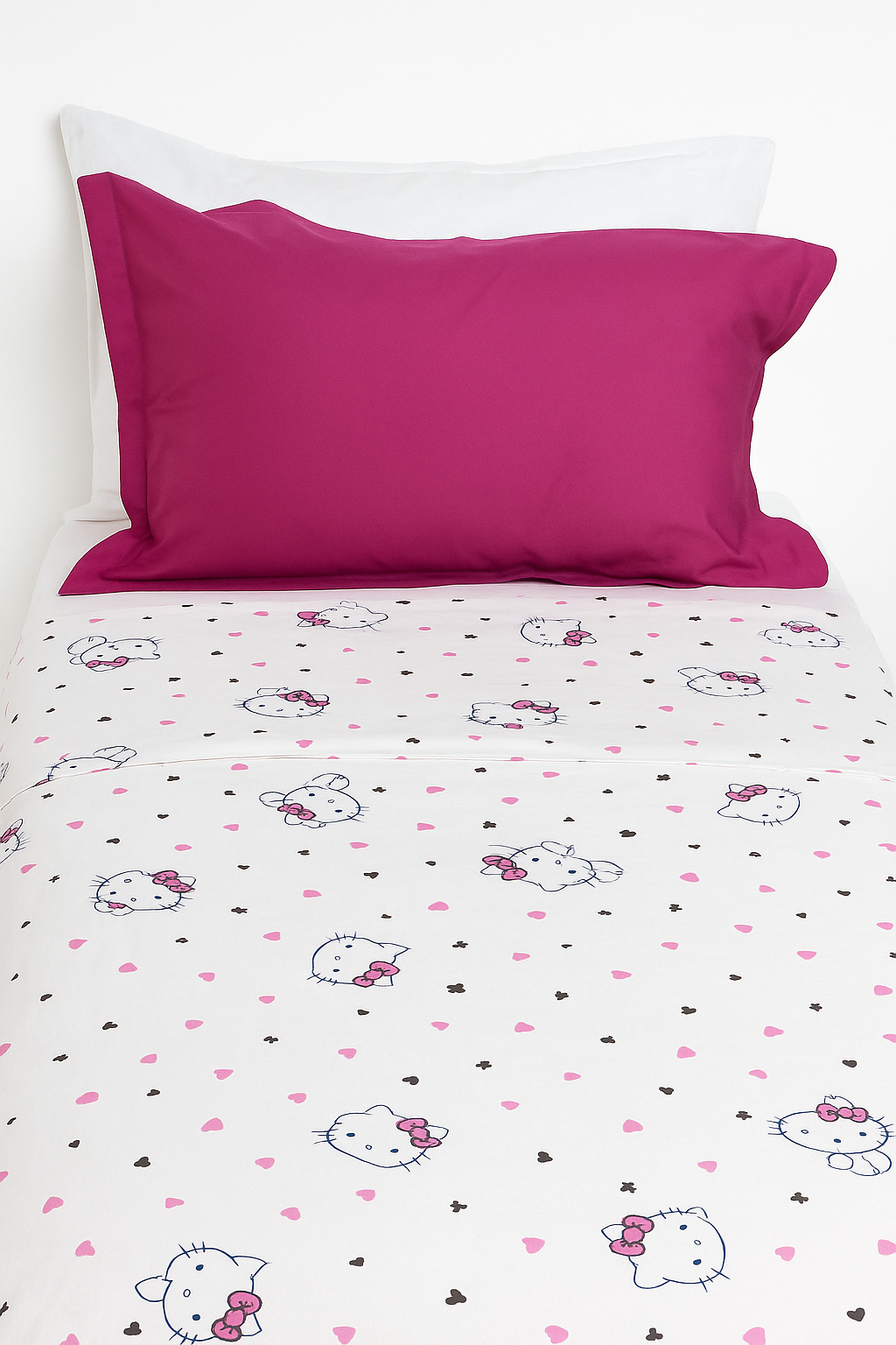 Parure de Drap Hello Kety – Rose Uni