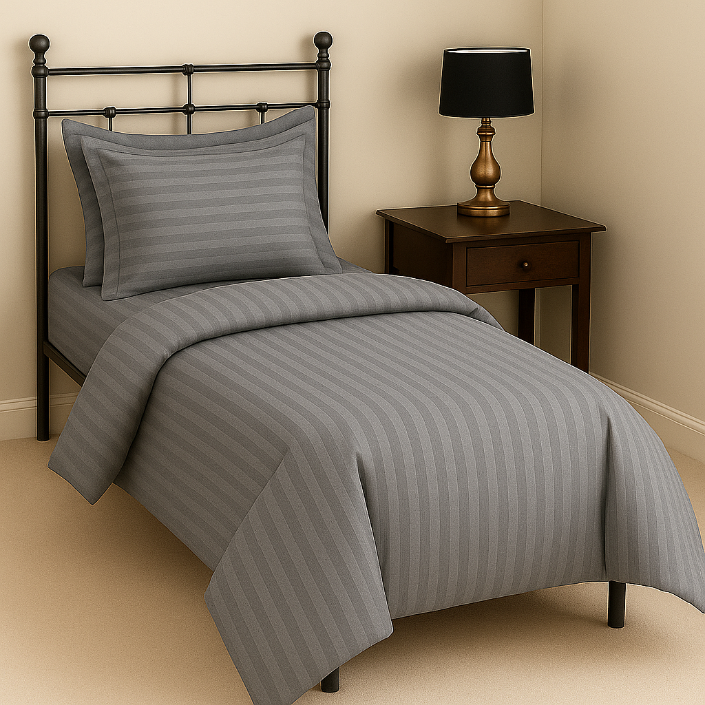 Parure Housse de Couette – Coloris Gris Moderne