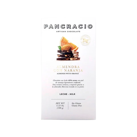 Chocolate con Leche Almendra con Naranja Pancracio