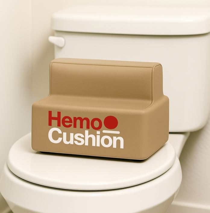 Hemo-Cushion Comfort Aid for fast Hemorrhoid retraction - Brown colour