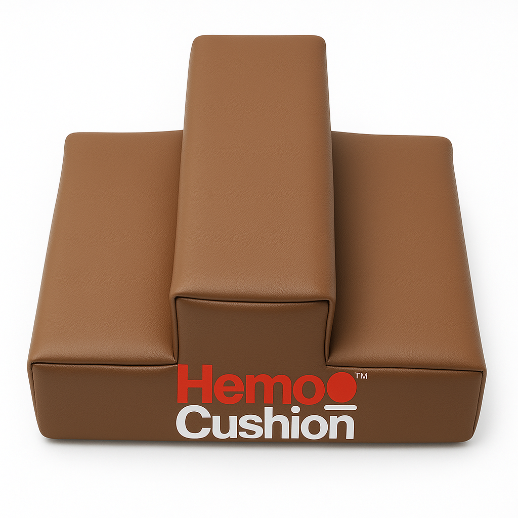 Hemo-Cushion Comfort Aid for fast Hemorrhoid retraction  - Brown colour