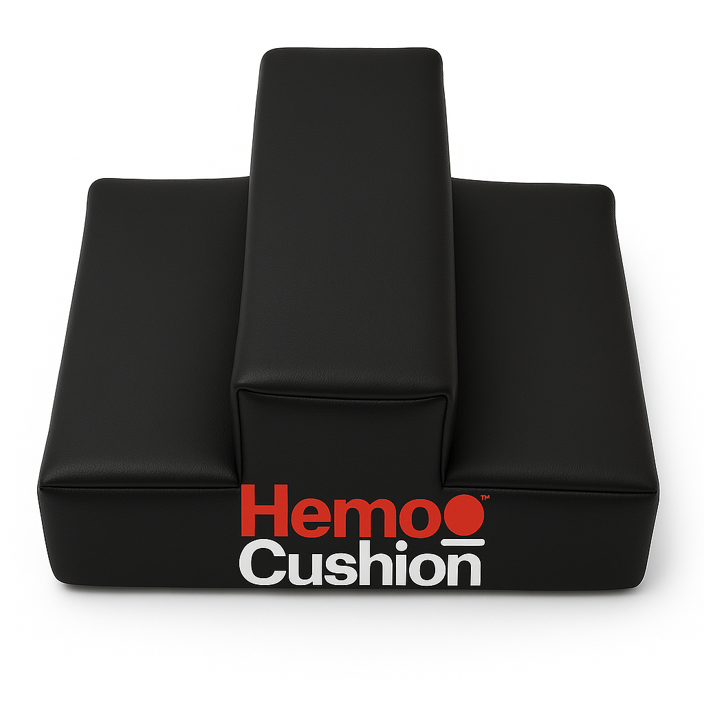 Hemo-Cushion Comfort Aid for fast Hemorrhoid retraction  - Black