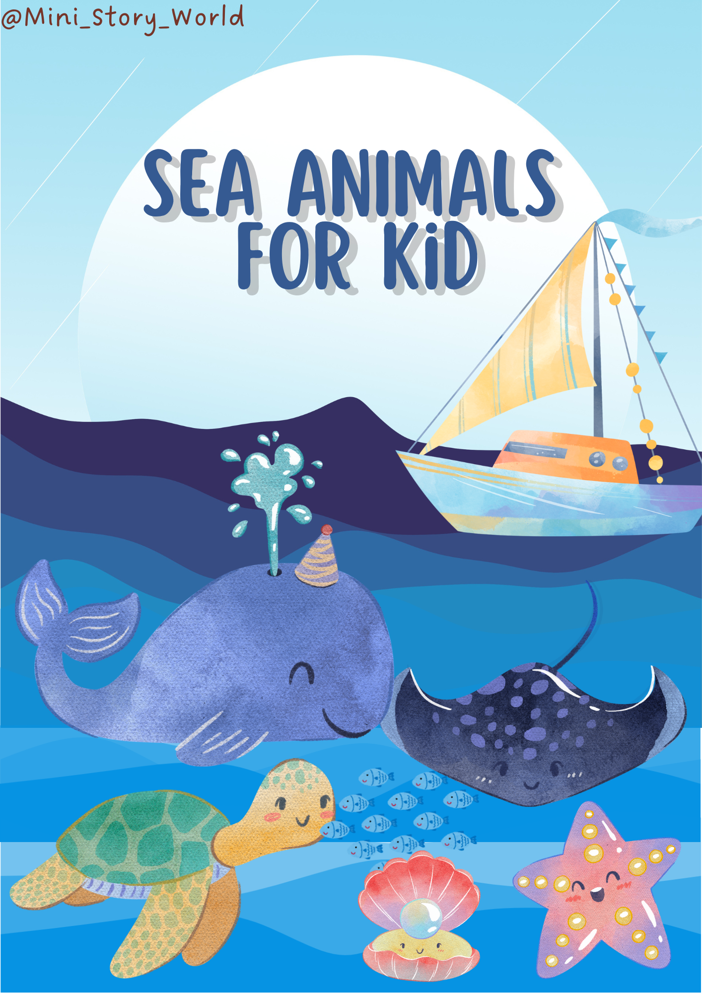 Sea Animals for Kids Coloring Book