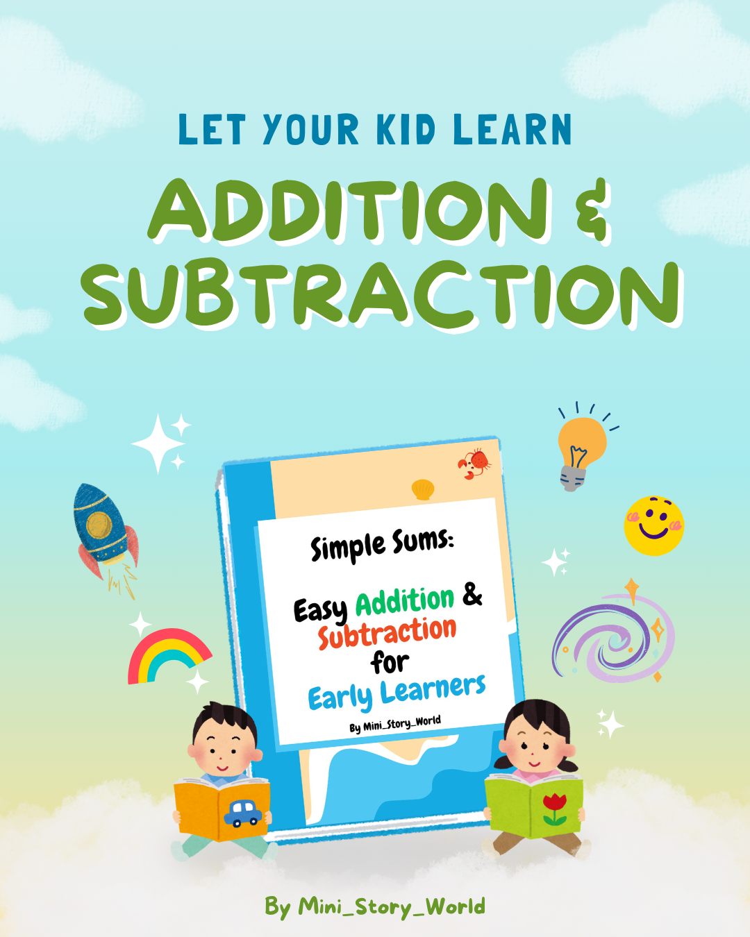 Addition & Subtraction Workbook for Kids (Level 1) 