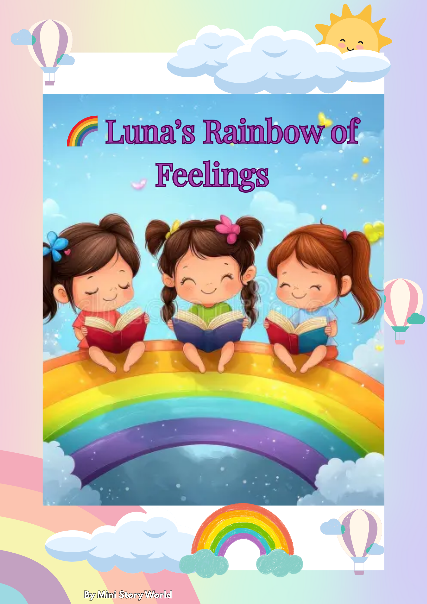 Luna’s Rainbow of Feelings | Kids Story Book Printable PDF (Ages 3–7)