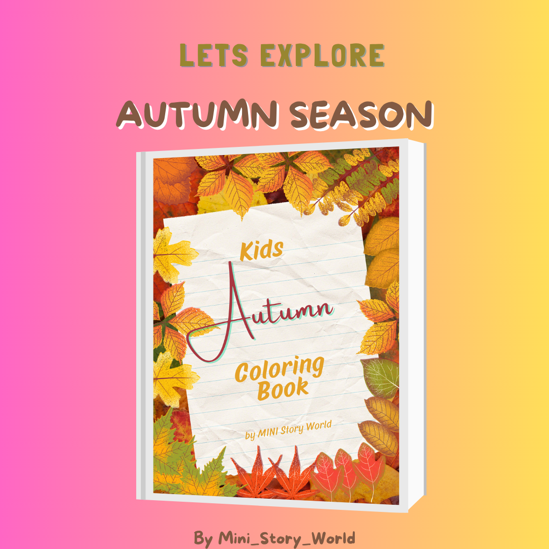 Kids Coloring Book – Autumn | 10 Fun Fall-Themed Printable Pages for Ages 3–7