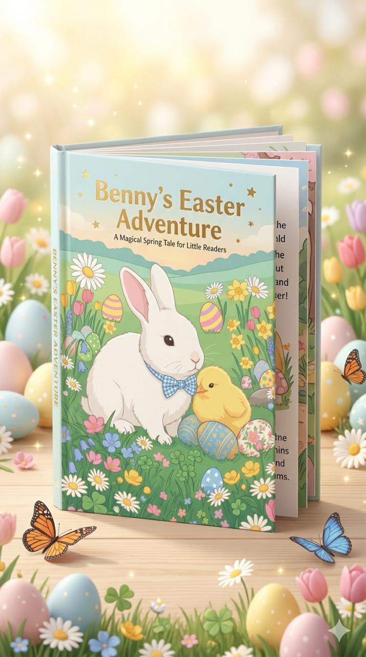 Bunny’s Easter Adventure | Printable Kids Easter Story Book (Ages 3–7)