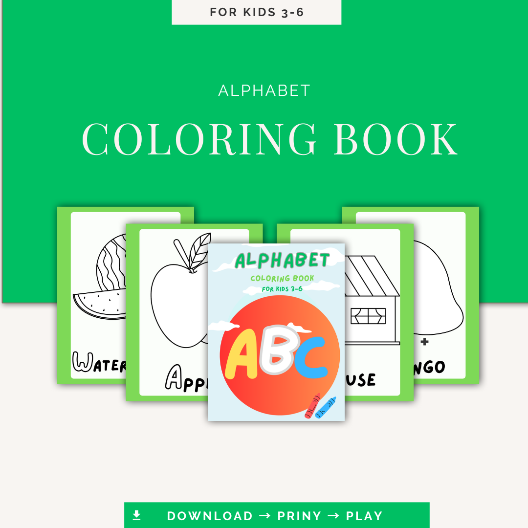 Alphabet Coloring Book for Kids | A–Z Printable Practice Book