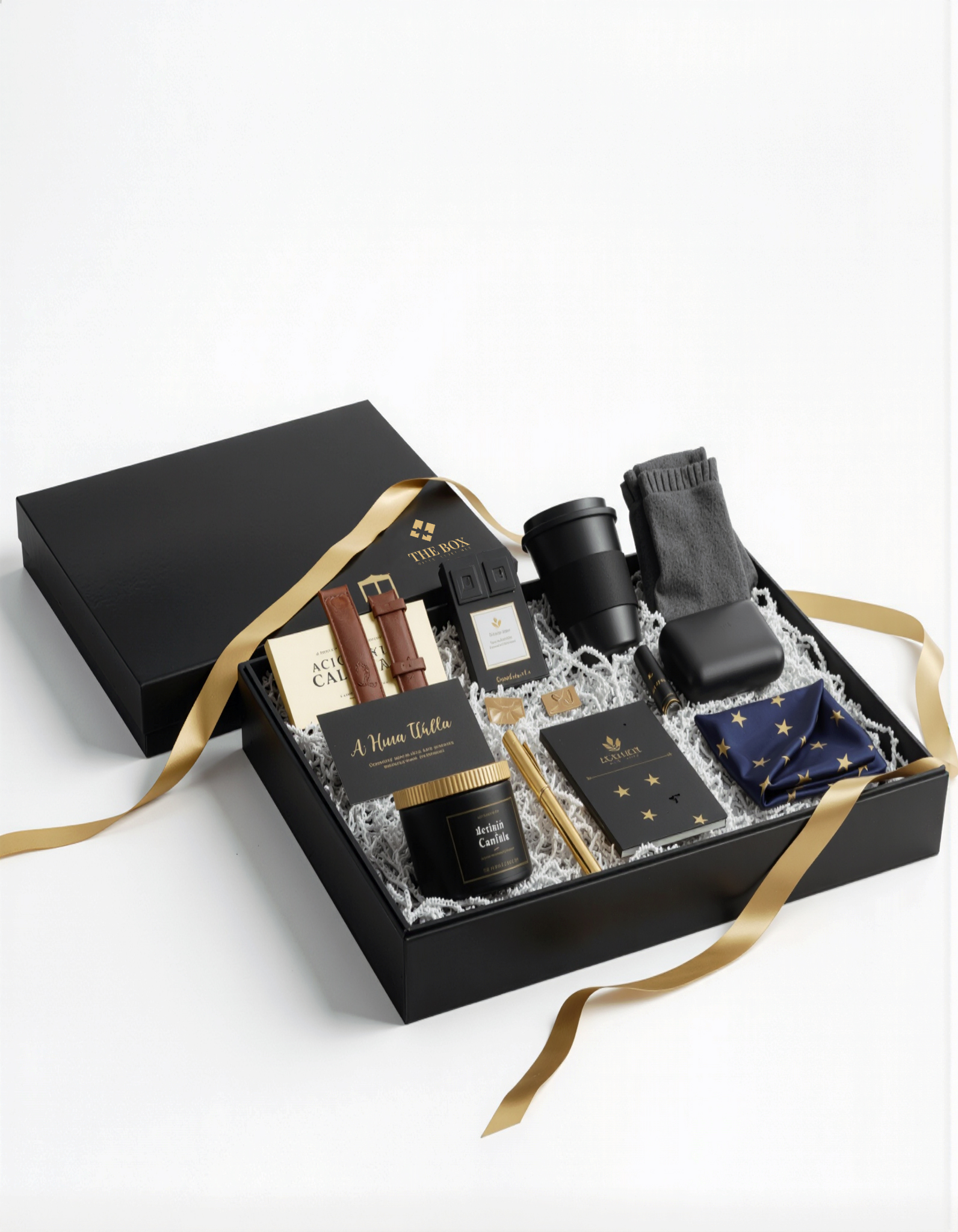 Stylish Gift Box for Him – Leather, Fragrance & Accessories