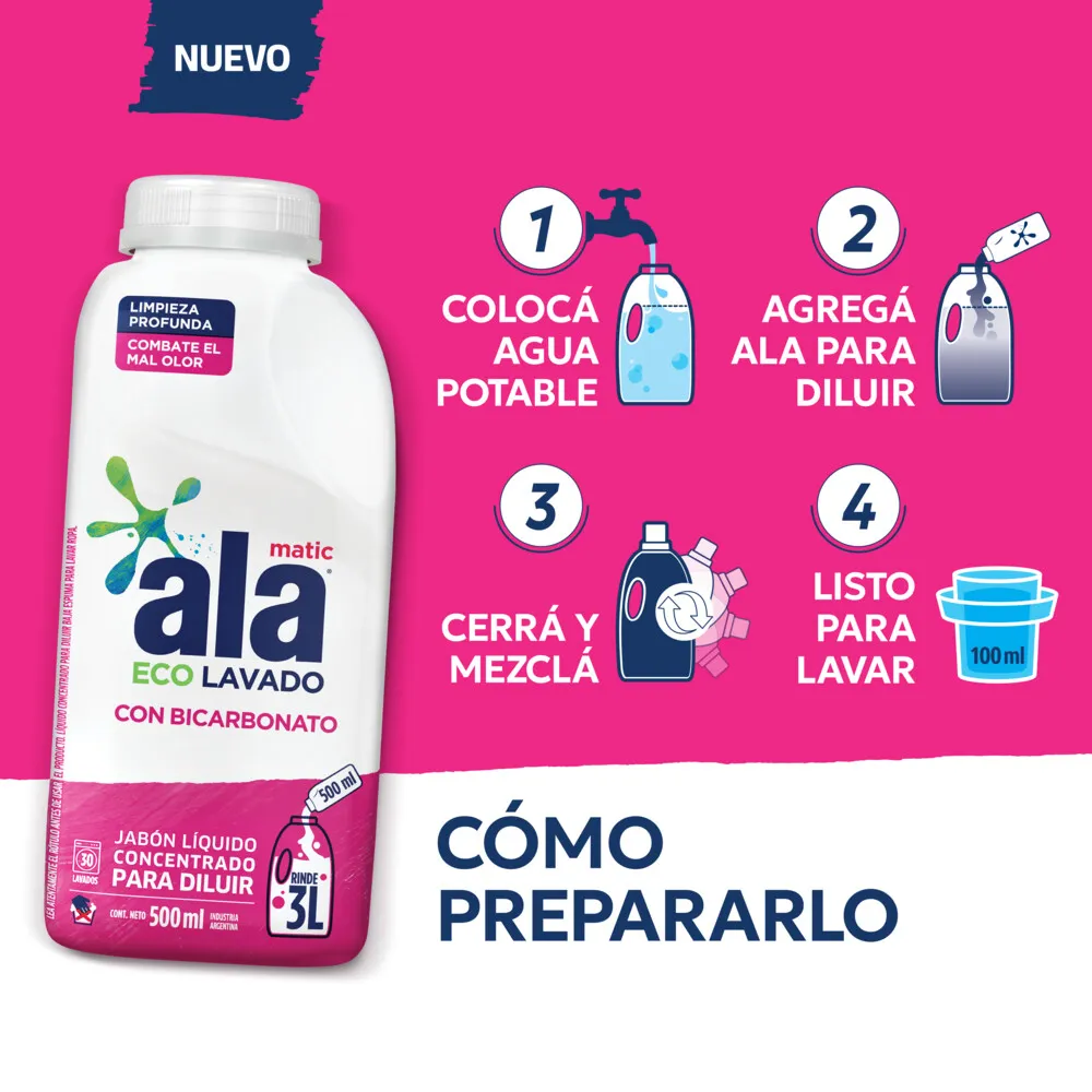 Jabón líquido Ala Bicarbonato