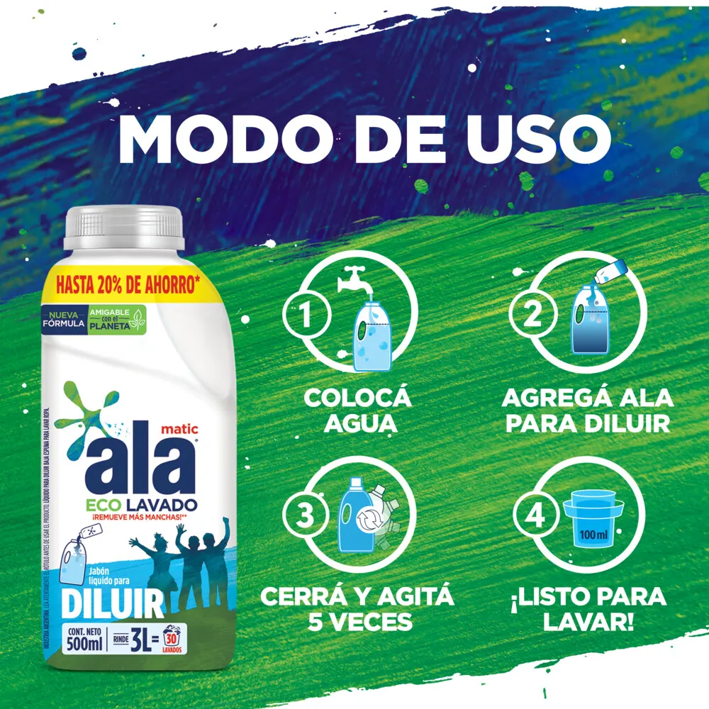 Jabón líquido Ala Eco Lavado