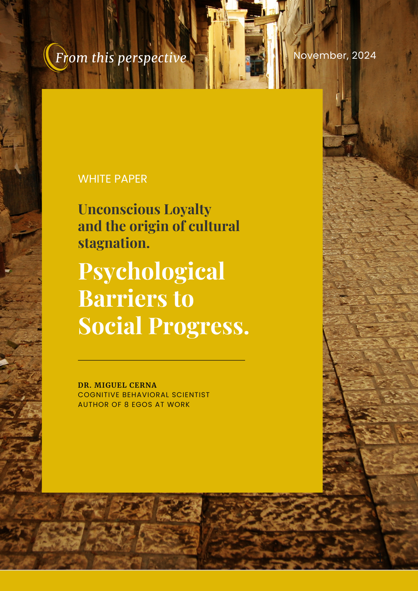 Unconscious Loyalty and the Origin of Cultural Stagnation