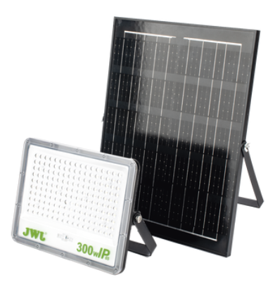 Reflector con Panel Solar 300 W / Batería 3.2 V CD / T.C.C. 6 500 K / IP66.