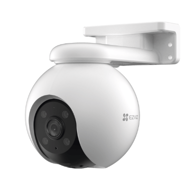 PT WiFi / (3K) 5MP / Visión 360° / Detección humana / Detección de Vehiculo / Sirena / Luz Parpadeante / Colores en Oscuridad / Micro SD / Presets / Autoseguimiento / Exterior