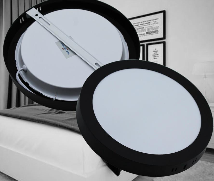 Paquete 10 Lámparas de Sobreponer chocolate wanergy  blanco frio 8000K 18W ¡envío gratis!