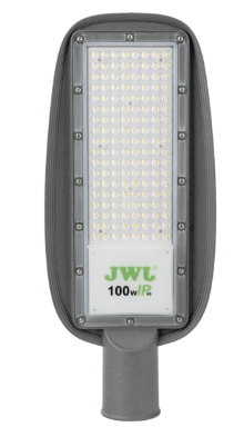 Luminaria LED de 100 W / 100 - 265 V CA~50/60 Hz / Fotocelda / Color Blanco/ Dimensiones 200 x 465 x 78 mm / Ángulo de Luz 135°.