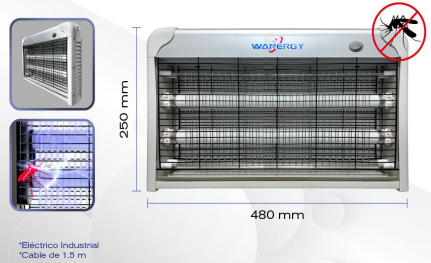 Lámpara industrial exterminadora de insectos 30w Wanergy