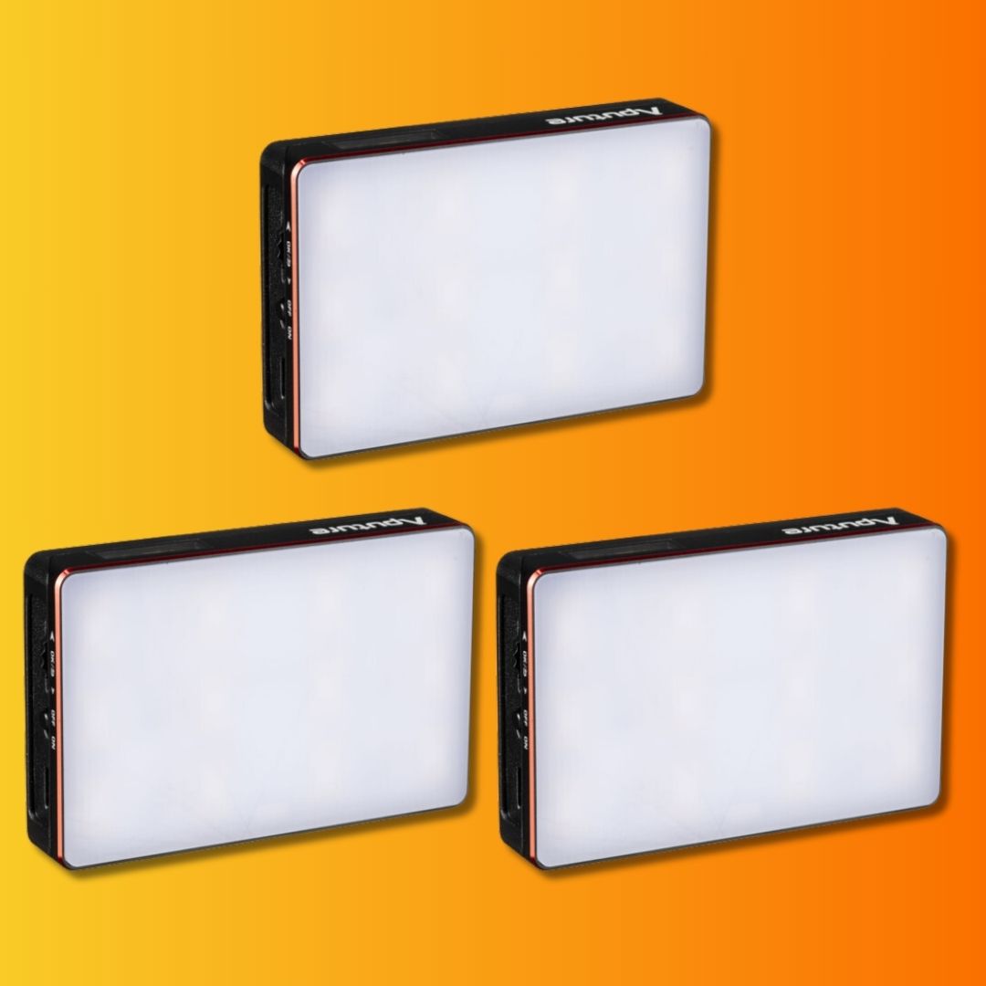 Aputure MC RGBWW Pocket Lights 3-Kit (Day Hire)