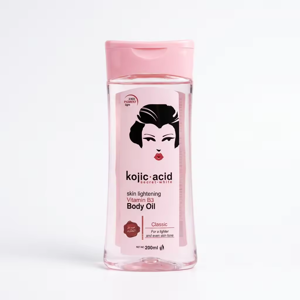 Huile corporelle à l'acide kojique