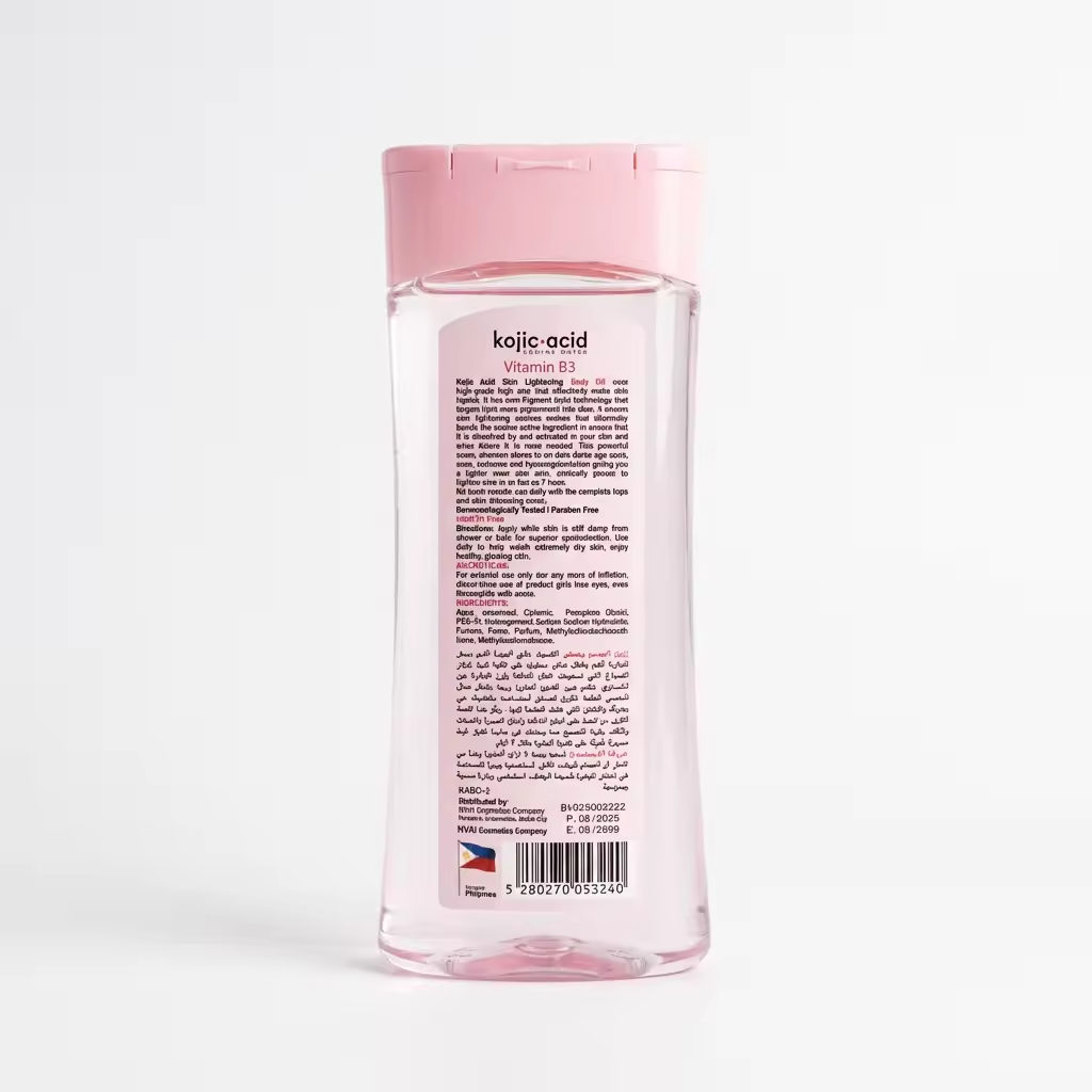 Huile corporelle à l'acide kojique