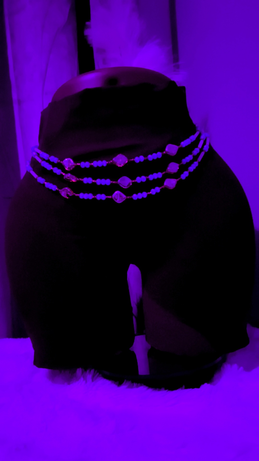 BAYA perles de taille UV, Bleu Royal & Doré
