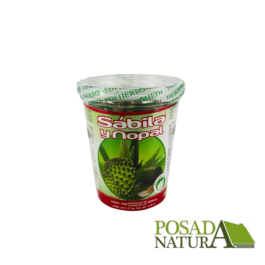 Capsulas de Sábila y Nopal