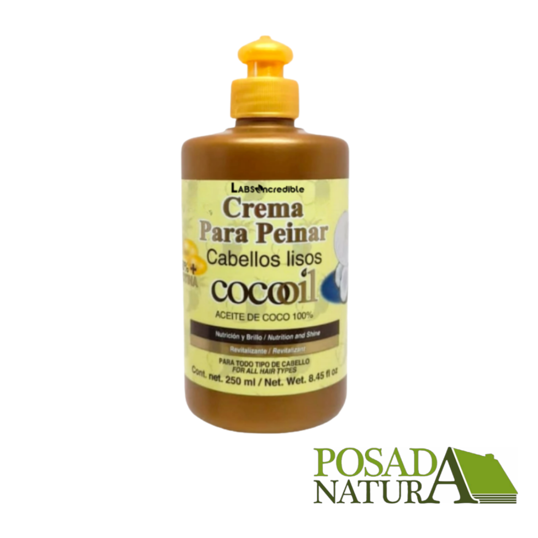 Crema para Peinar de Aceite de Coco 