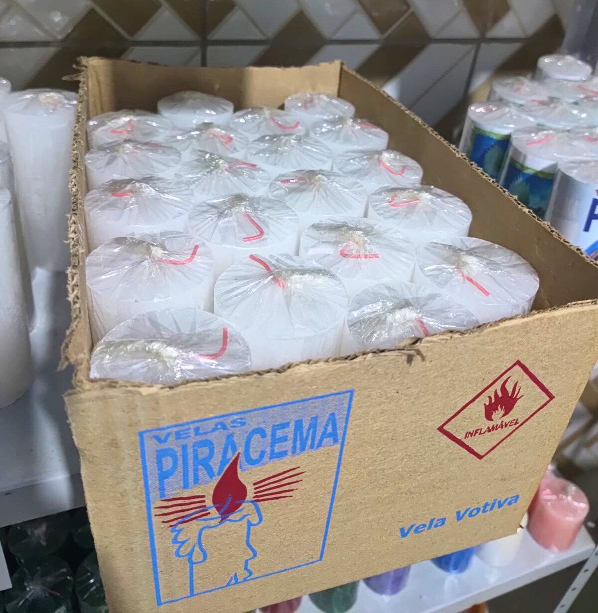 Vela Votiva 7 Dias, 13.5cm, todas as cores.