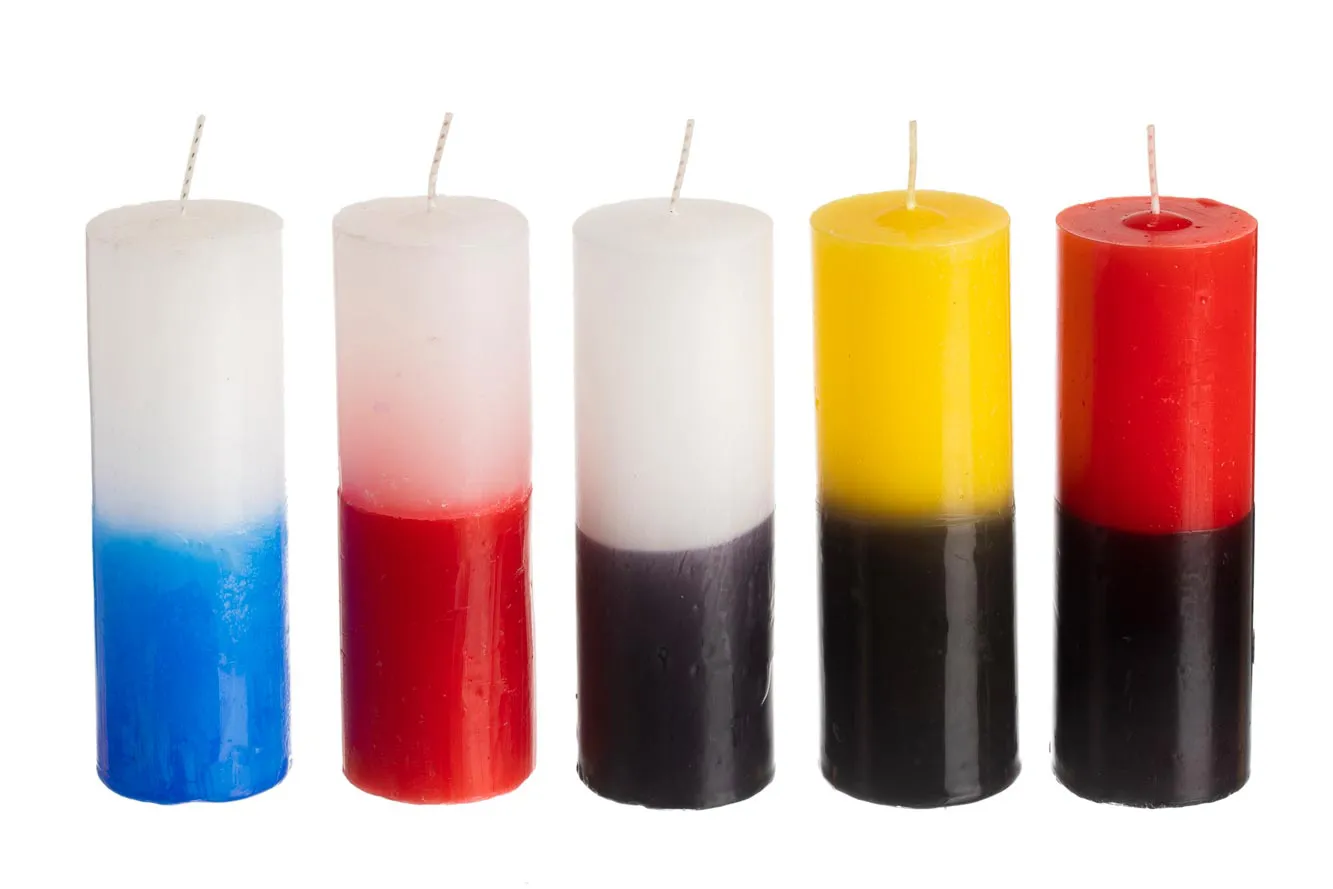 Vela Cruzada Votiva 7 Dias, 13.5cm, todas as cores.