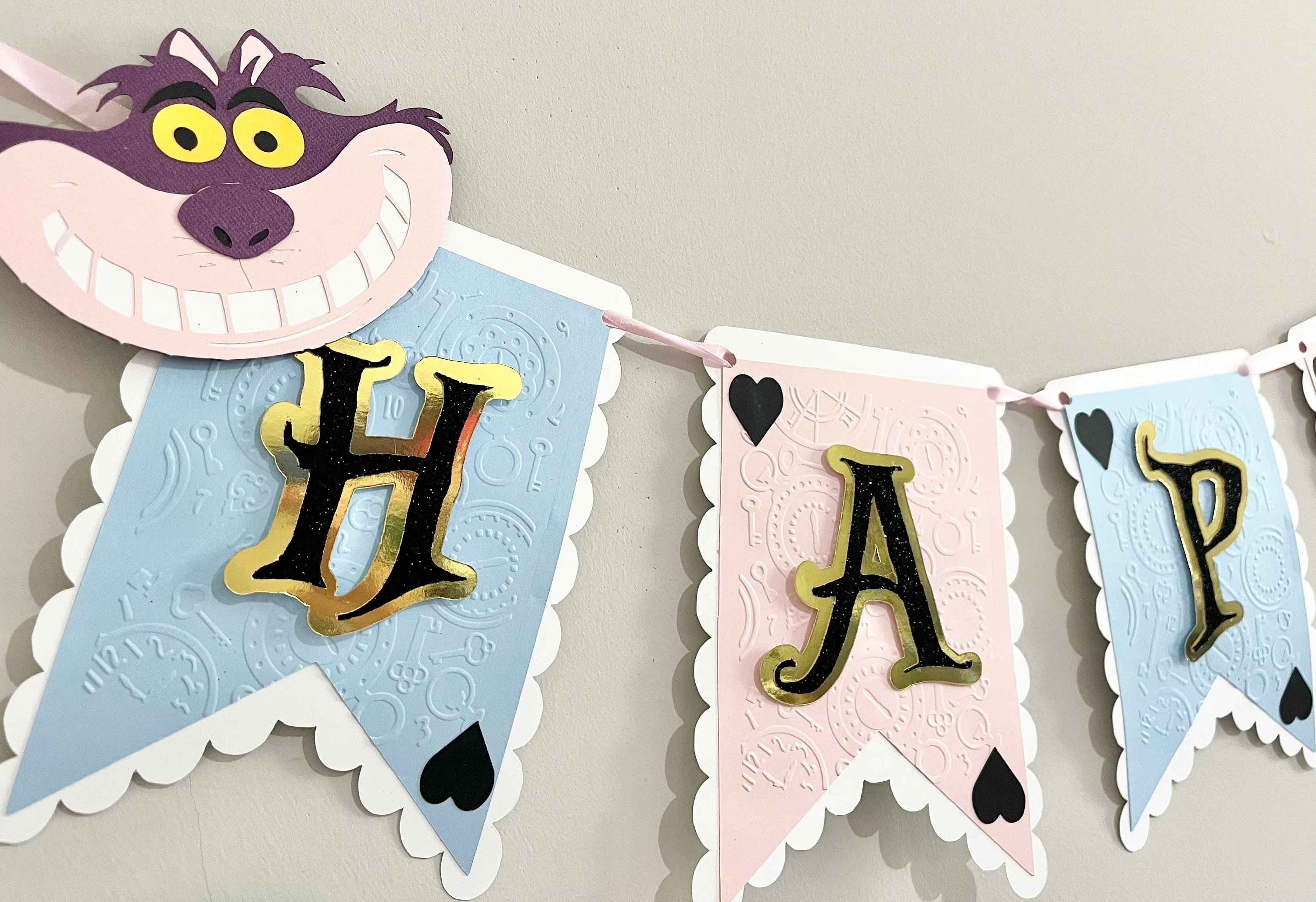 Alice In Wonderland Inspired Banner