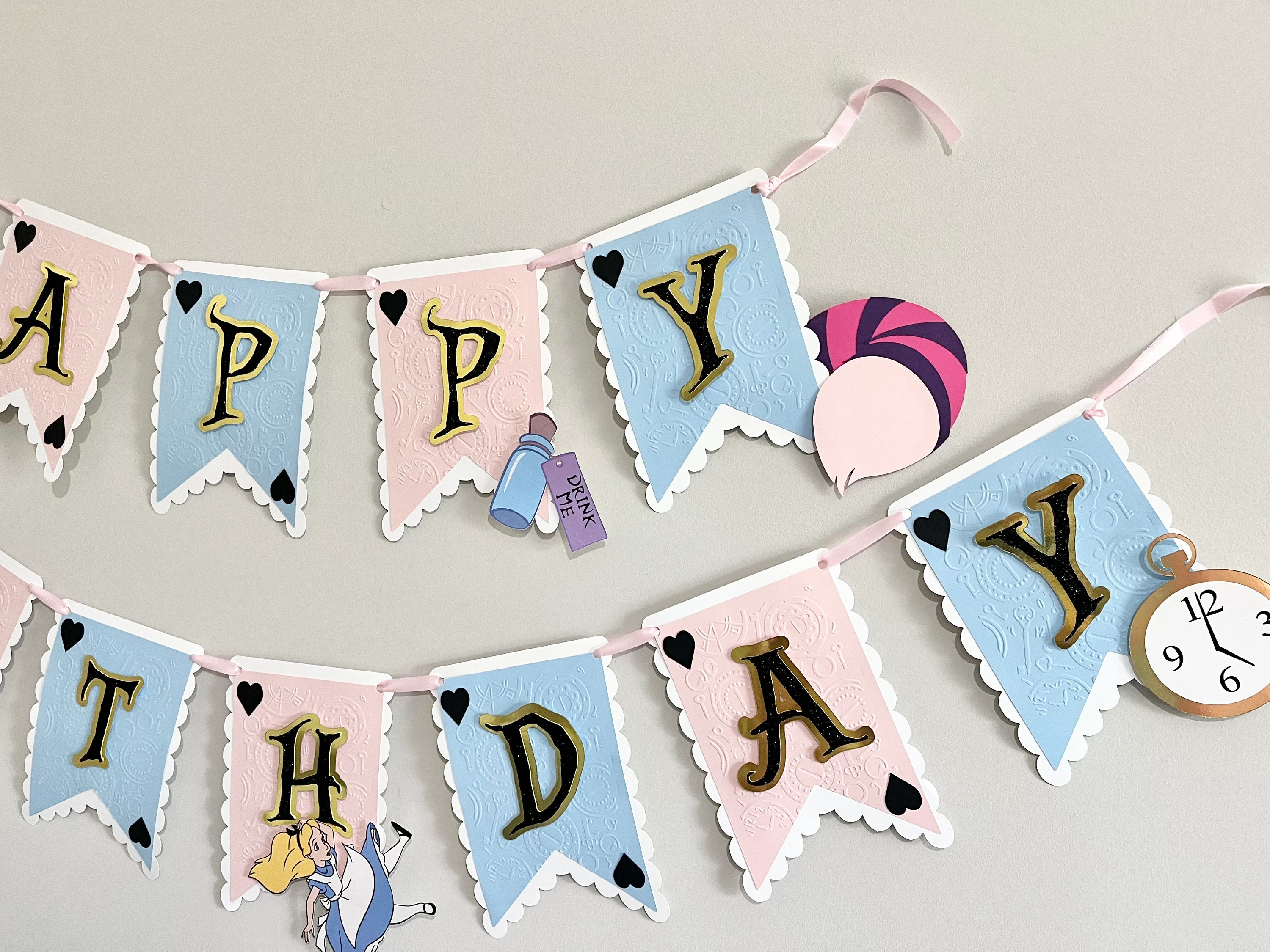 Alice In Wonderland Inspired Banner