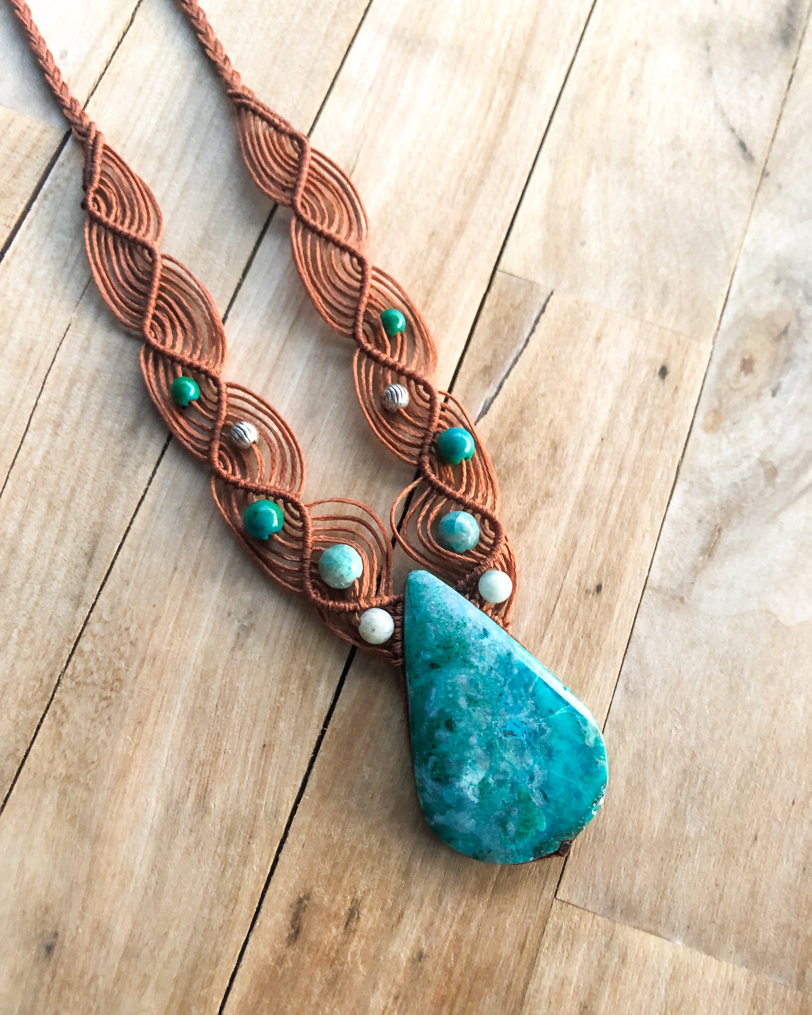 Handcrafted EILAT stone Pendant Necklace