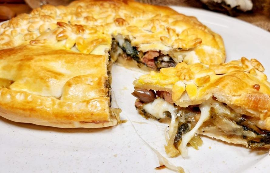 Tourtes rustiques salées aux légumes de saison et jambon blanc