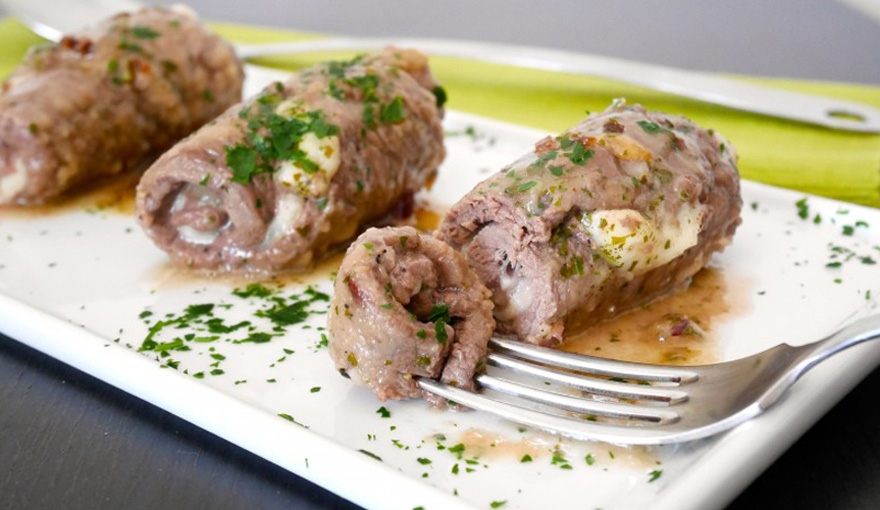 Ballotine de veau, Légumes de saison poêlés + Profiteroles à l'italienne