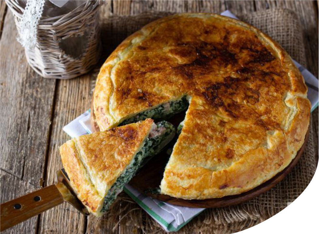 Tourtes rustiques salées façon Forestier aux champignons