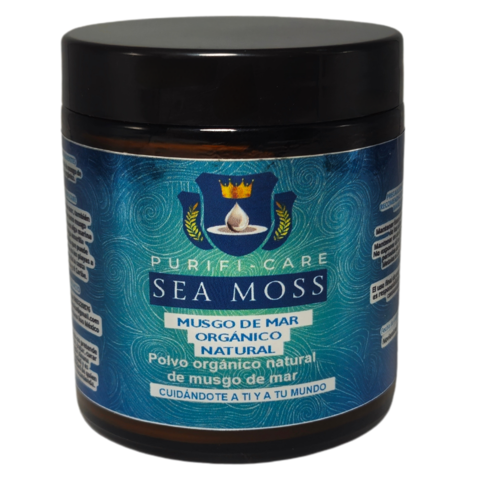 Musgo de mar orgánico natural
