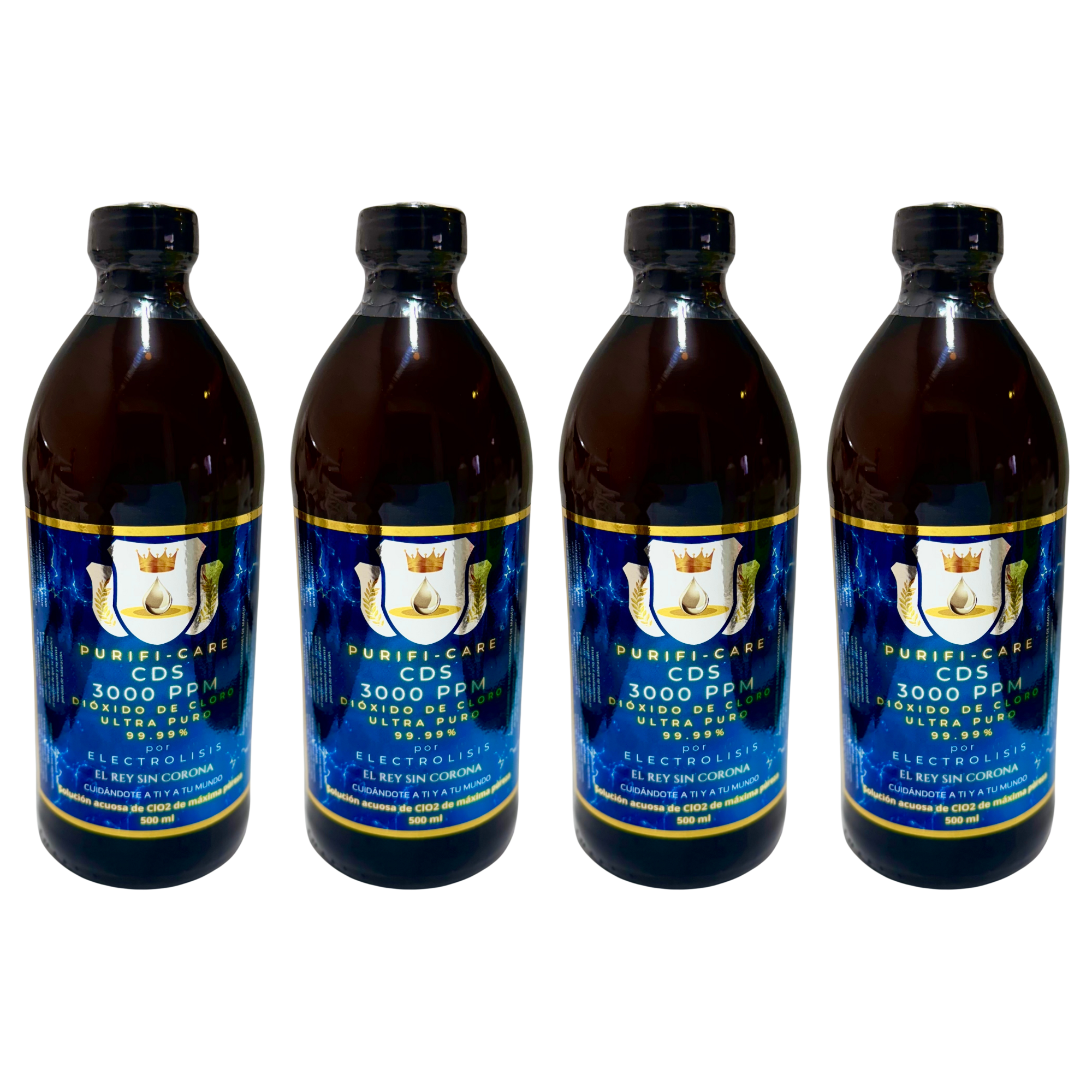 CDS: Dióxido de Cloro a 3000 PPM 4 Pack - 500 ml